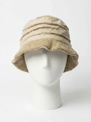 Chapeau cloche laine bi-matière style vintage femme - Vue 1 - Chapeau cloche