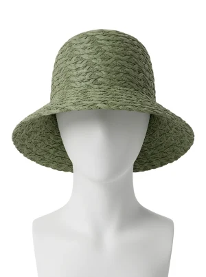 Chapeau cloche paille cellulose femme plage ajustable - Vue 1 - Chapeau cloche