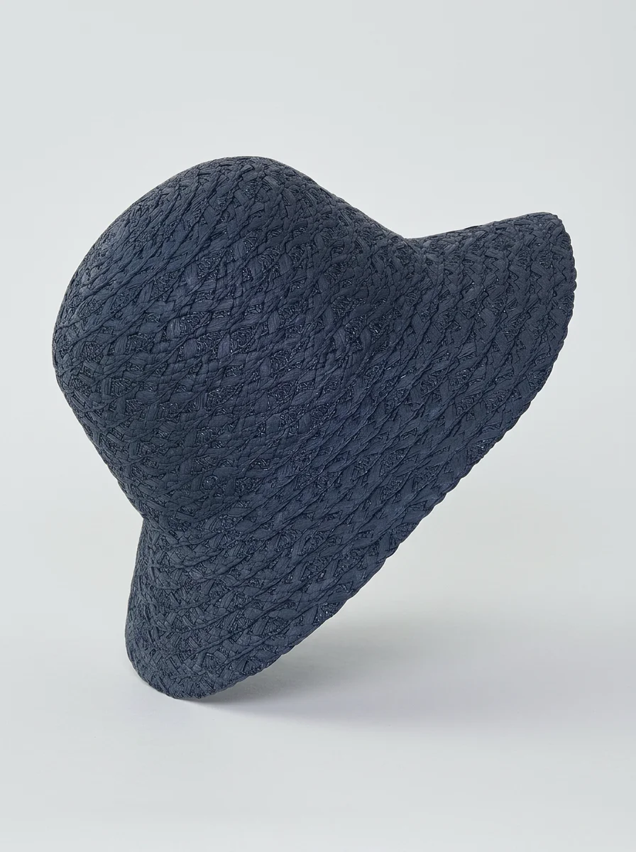 Chapeau cloche paille cellulose femme plage ajustable - Vue 7 - Chapeau cloche
