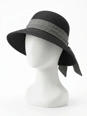 Chapeau cloche paille de cellulose ajustable femme élégant - Vue 1 - Chapeau cloche