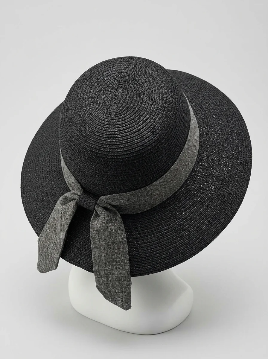 Chapeau cloche paille de cellulose ajustable femme élégant - Vue 4 - Chapeau cloche