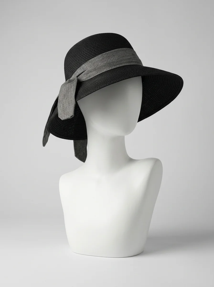 Chapeau cloche paille de cellulose ajustable femme élégant - Vue 5 - Chapeau cloche