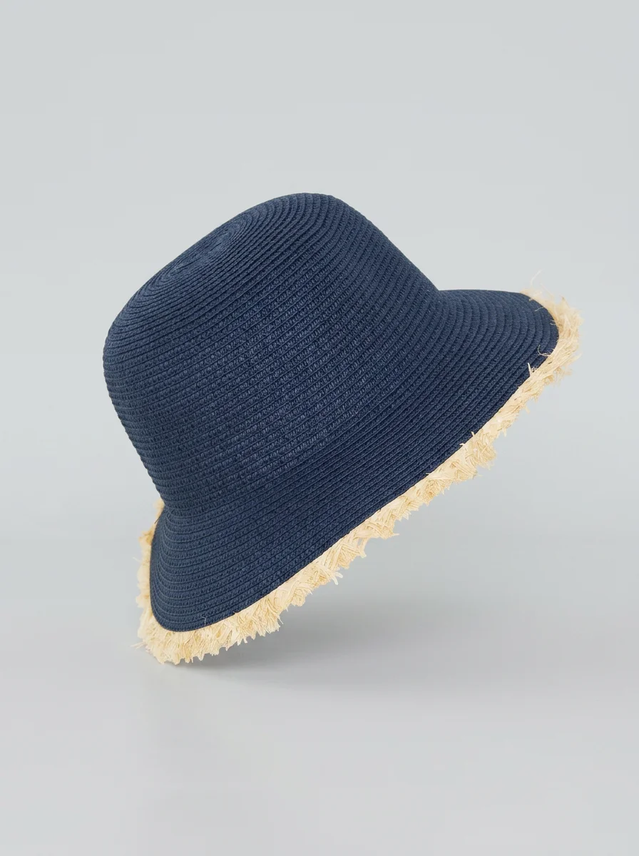 Chapeau cloche paille de cellulose style capeline femme - Vue 11 - Chapeau cloche