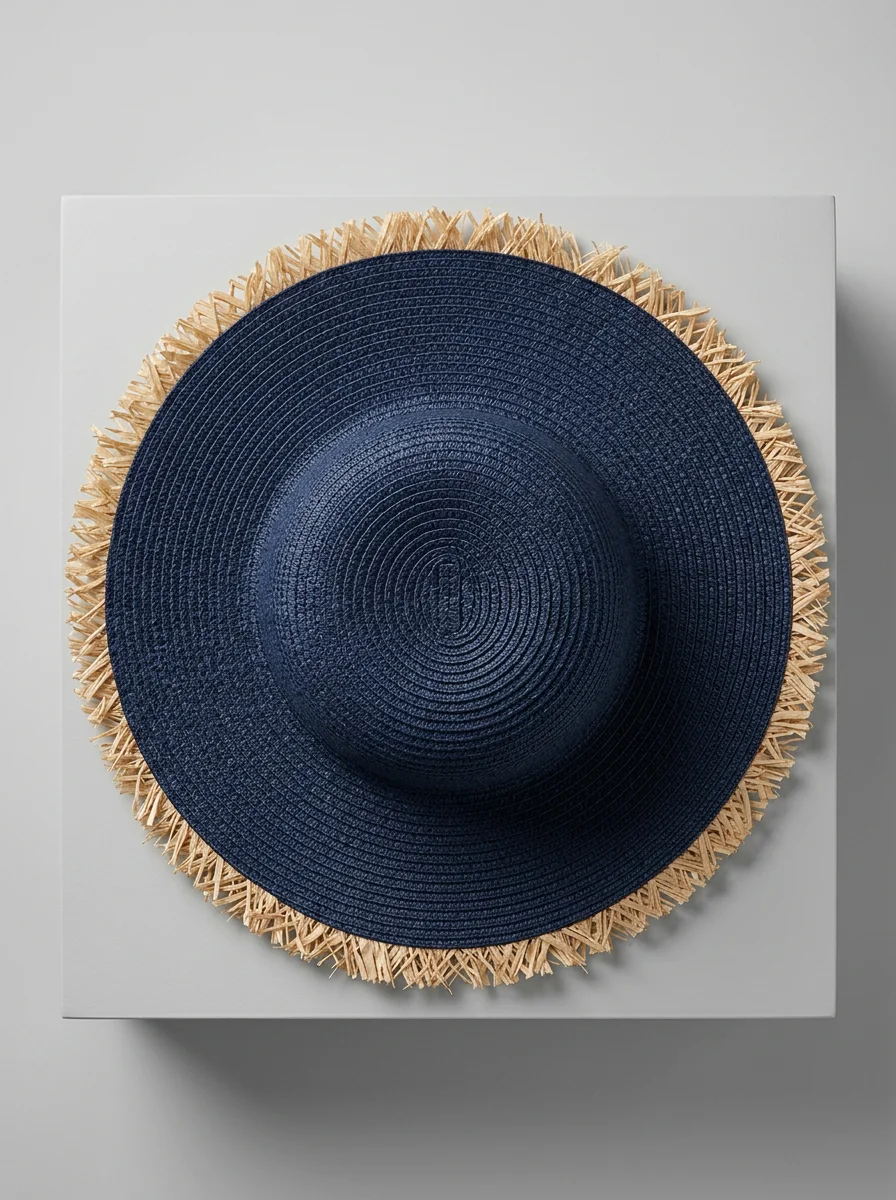 Chapeau cloche paille de cellulose style capeline femme - Vue 4 - Chapeau cloche