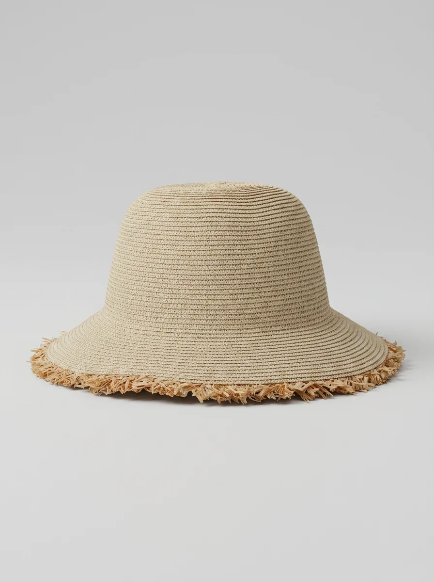 Chapeau cloche paille de cellulose style capeline femme - Vue 5 - Chapeau cloche