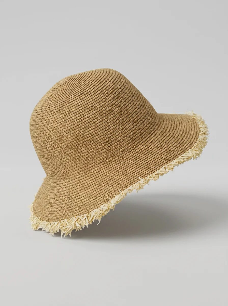 Chapeau cloche paille de cellulose style capeline femme - Vue 9 - Chapeau cloche
